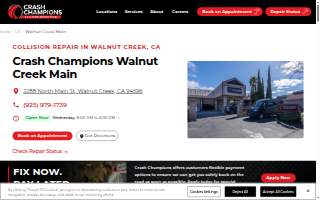 Crash Champions Collision Repair Walnut Creek Main website