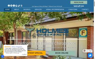 Holmes Chiropractic website