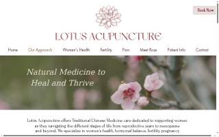 Lotus Acupuncture of Walnut Creek website