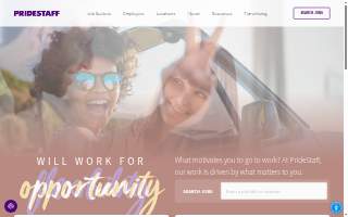 PrideStaff website