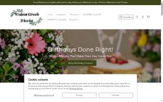 Walnut Creek Florist website