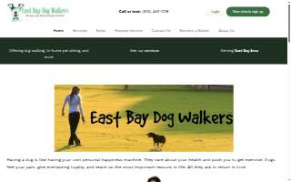 East Bay Dog Walkers website