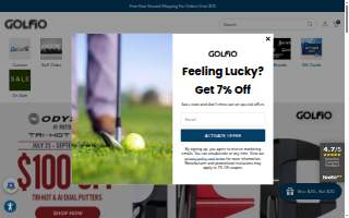 Golfio SuperStore website