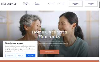 Hillendale Home Care of Walnut website
