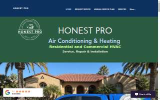 Honest Pro Air Conditioning & Heating - HVAC of Walnut website