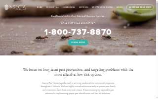 Insecta Pest Solutions, Inc. website