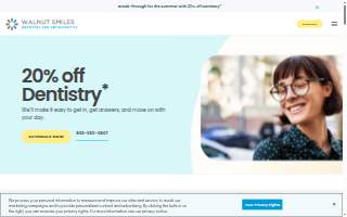 Walnut Smiles Dentistry and Orthodontics website
