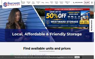 Westward Storage website
