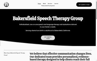Bakersfield Speech Therapy Group website