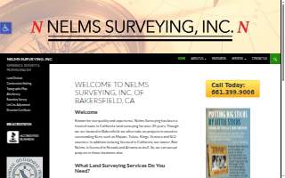 Nelms Surveying Inc of Wasco website