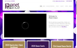 Planet Dance Boutique website