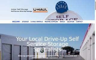 Anbar Self Storage Moving Center website