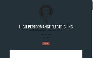 High Performance Electric website