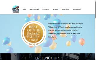 Izzy Tech Solutions website
