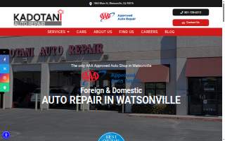 Kadotani Auto Repair website