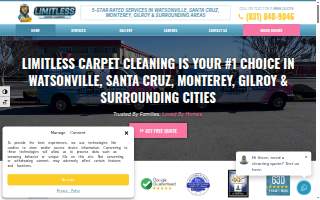 Limitless Carpet Cleaning website
