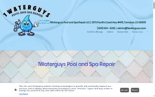 1Waterguys Pool and Spa Repair website