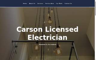 Carson Licensed Electrician website
