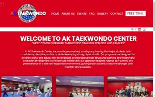 AK Taekwondo Center of West Covina website