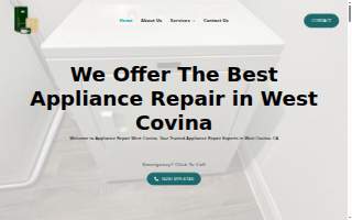CR Appliance Repair website