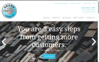 Grand Printing website