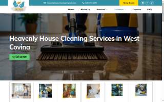 Heavenly House Cleaning website