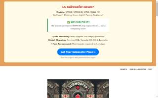 SubwooferSaviors website