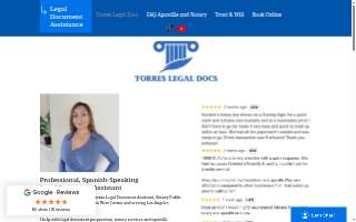 Torres Legal Docs website