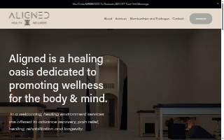 Aligned Health and Wellness website