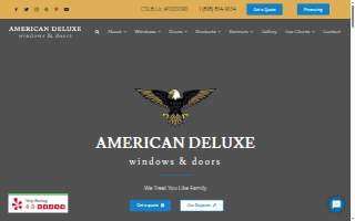 American Deluxe Windows and Doors website