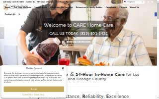 CARE Homecare website
