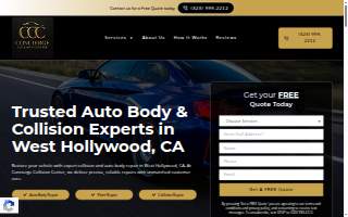 Concierge Collision Center website