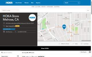 HOKA Store Melrose website