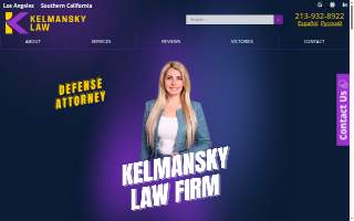 Kelmansky Law - DUI & Criminal Defense Attorney of West Hollywood website