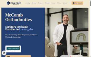 McComb Orthodontics of West Hollywood website