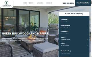 North Hollywood Landscapers website