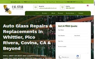 Cal Star Auto Glass website