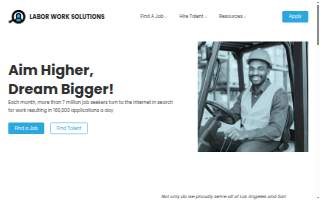 Labor Work Solutions of West Puente Valley website