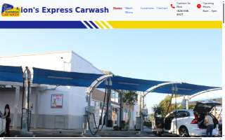 Lions Express Car Wash of West Puente Valley website