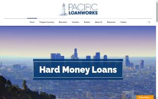 Pacific Loanworks, Inc - Hard Money Lender website