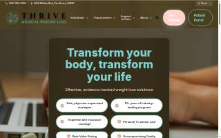 Thrive Medical Weight Loss website