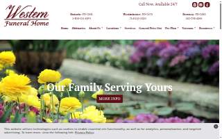 Western Funeral Home & Cremation - Downey of West Puente Valley website
