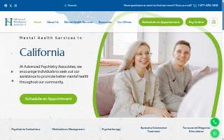 Advanced Psychiatry Associates of West Sacramento website
