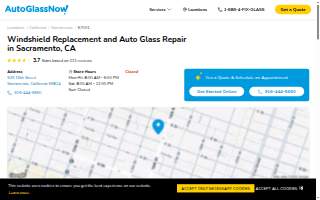 Auto Glass Now of West Sacramento website