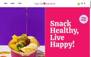 Cap City Squeeze Juice Bar website