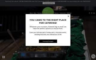 Crisp Catering website