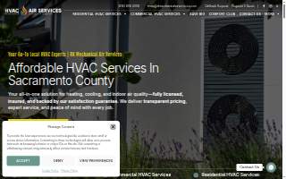 RK Mechanical Air Services Inc. website