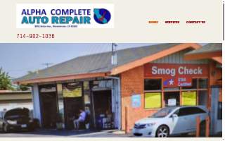 Alpha Complete Auto Repair website