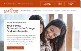 Golden West Optometry of Westminster website