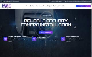 HB Security Cameras of Westminster website